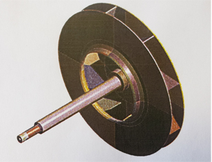 FEA Model of Impeller for Vibration and Modal Analysis