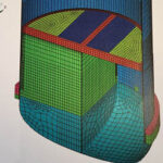 FEA Model of Lower Portion of Vessel